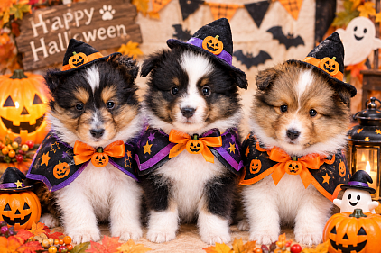 ハロウィンなシェルティ